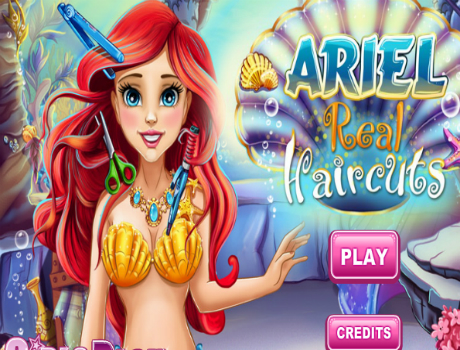 Ariel szuper frizurája fodrászos játék  