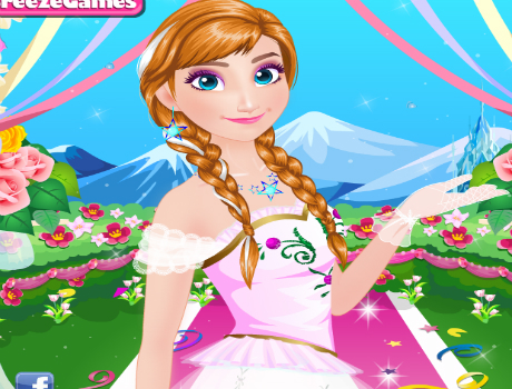 Anna hercegnő menyasszonyi szépsége öltöztetős jégvarázs játék