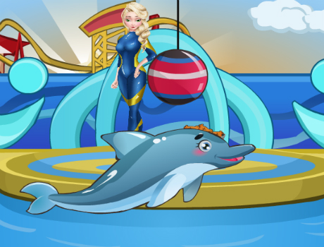 Elsa és a delfin show jégvarázs játék