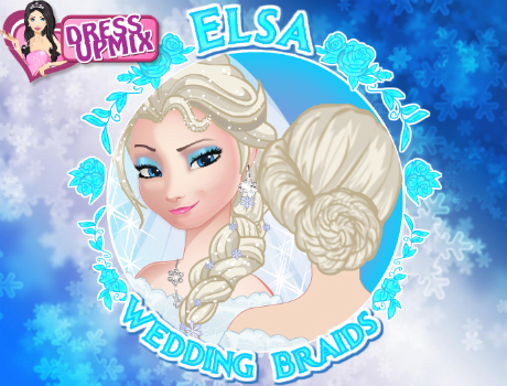 Elsa menyasszonyi frizurái fodrászos játék