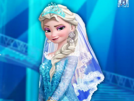 Elsa mint menyasszony öltöztetős jégvarázs játék