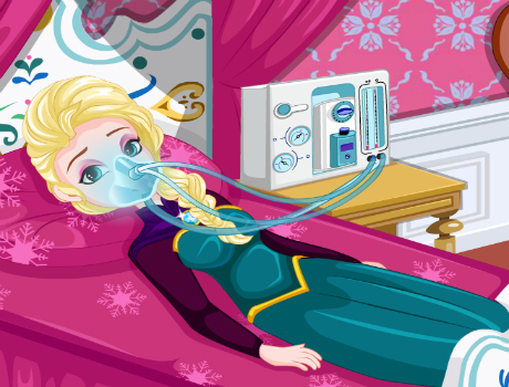 Elsa gyomor beteg jégvarázs játék