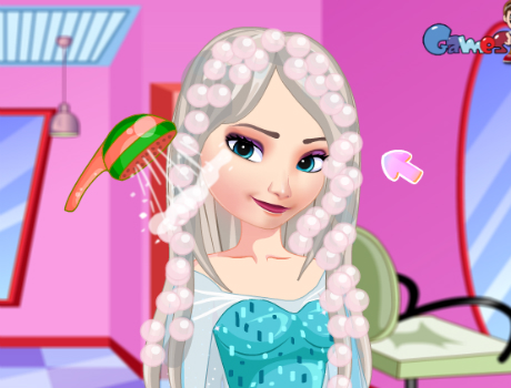 Elsa hajat mos jégvarázs játék