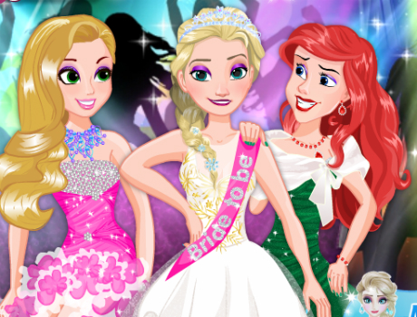 Elsa leánybúcsú öltöztetős hercegnős játék
