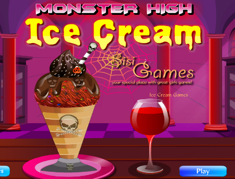 Ice cream Monster high játék
