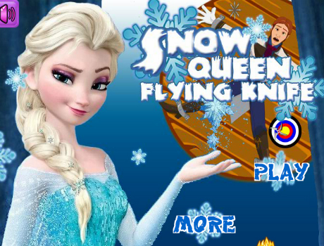 Snow queen flying knife jégvarázs játék