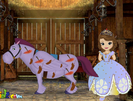 Sofia és minimus lovas játék
