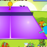 Asztali tenisz Angry Birds játék