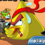 Gépfegyveres Angry Birds játék
