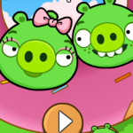 Zöld malac szerelem Angry Birds játék