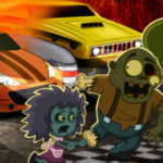 Zombi támadás autós játék
