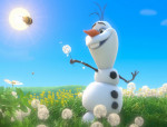 Olaf a mezőn kirakós jégvarázs játék