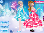 Elsa & Anna öltöztetős jégvarázs játék