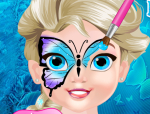 Elsa királynő arc festése jégvarázs játék