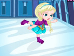 Elsa korcsolyás balesete jégvarázs játék