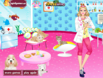 Állatorvos öltöztetős Barbie játék