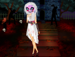 Zombie menyasszony öltöztetős játék