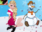 Elsa télies ruhája öltöztetős jégvarázs játék