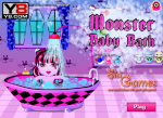 Bébi fürdetős Monster high játék