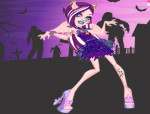 Rémisztő zombi lány öltöztetős Monster high játék