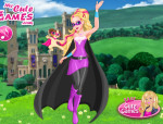 Szuper hős hercegnő öltöztetős Barbie játék