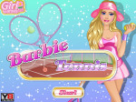 Teniszező Barbie öltöztetős játék