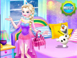 Elsa iskolai divat öltöztetős jégvarázs játék