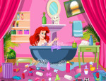 Ariel rendetlen fürdőszobája hercegnős játék