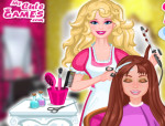 Barbie haj fodrász játék