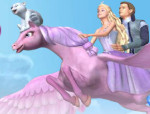 Barbie és Pegazus lovas játék