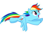 Rainbow Dash szárnyal lovas játék