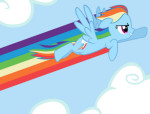 Rainbow Dash szárnyalása lovas játék