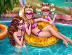 Szuper jó medencés buli Barbie játék