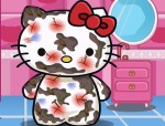 Kitty cicus megsérült Hello Kitty játék
