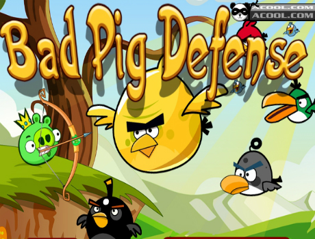 Bad Pig Defense Angry Birds játék
