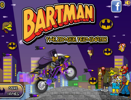 Bartman Vs. Zombik motoros játék