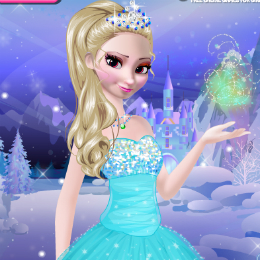 Elsa sminkes jégvarázs játék