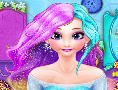 Elsa legszebb frizurája fodrászos játék