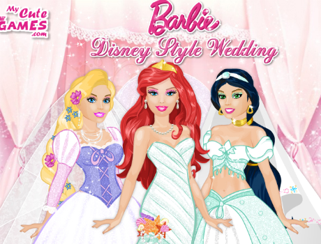 Menyasszonyi stílus öltöztetős Barbie játék