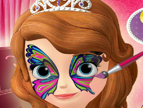 Sofia arcfestése hercegnős játék