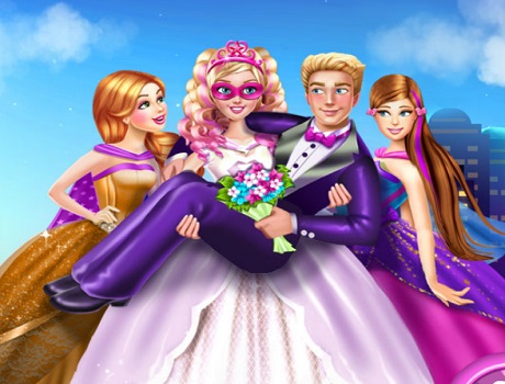 Szuperhős menyasszonyi stílus Barbie játék
