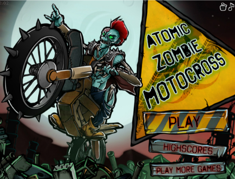 Zombie motocross motoros játék