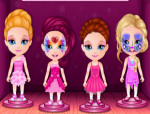 Arcfestős Barbie játék