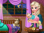 Elsa és gyermeke jégvarázs játék