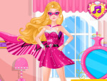 Szuperhős sminkje Barbie játék