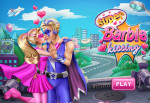 Szuperhősök csókja Barbie játék