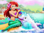 Delfin fürdetés hercegnős játék