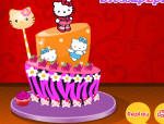 Torta díszítés Hello Kitty játék