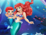 Ariel baby fejtörős hercegnős játék