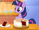 Twilight Sparkle tortát készít lovas játék